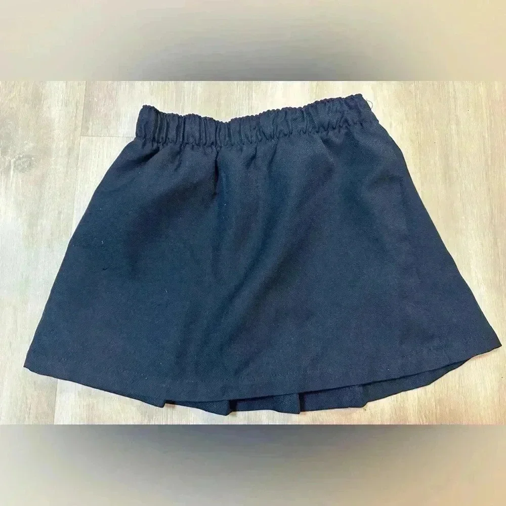 School Uniform Scooter skirt set of 2 navy blue - girls size 4-6T